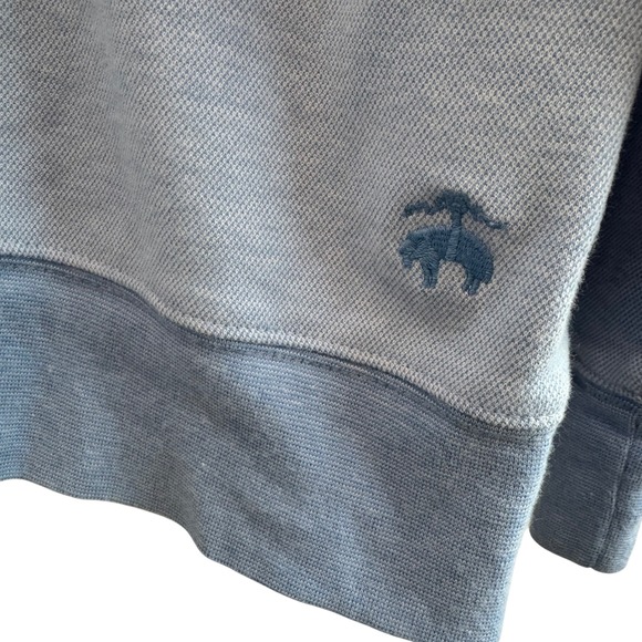 Brooks‎ Brothers Mens Light Blue 1/4 Zip Pullover Sweatshirt Size XL Long Sleeve - Picture 4 of 10